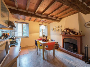 Tuscan house built on the hill of a small mountain village Pescaglia